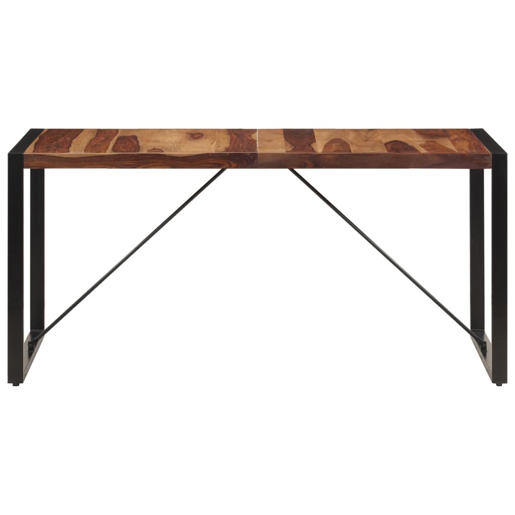 Square Dining Table, 63"x31.5"x29.5" Solid Sheesham Wood M418