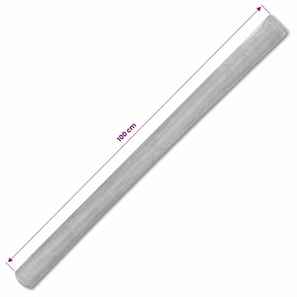 Aluminum Mesh Screen 39.4x196.9 in Silver W98775
