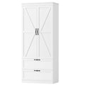 70" White Kitchen Pantry Storage Cabinet G6704