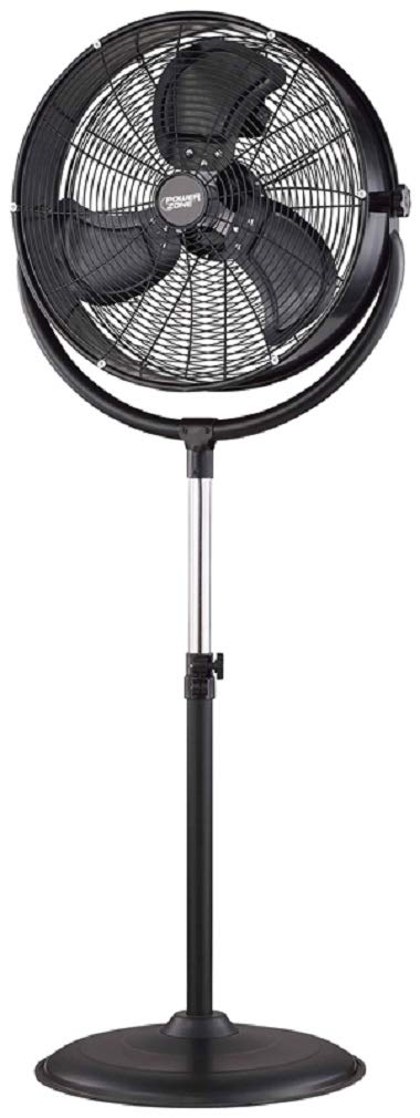 High Velocity Floor Fan with Stand, 3 Speed W191