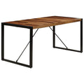 Square Dining Table, 63"x31.5"x29.5" Solid Sheesham Wood M418
