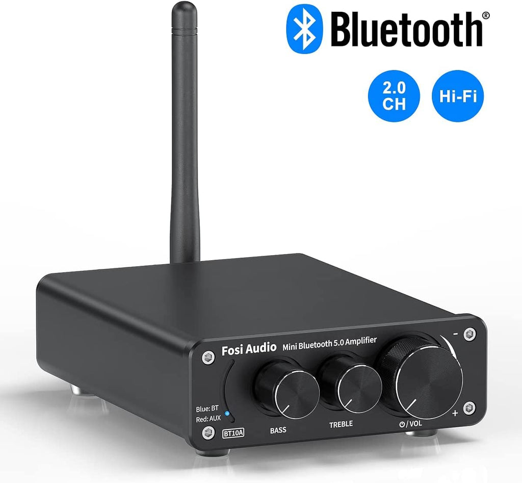 Bluetooth 5.0 Stereo Audio Amplifier Receiver 2 Channel Class D Mini Hi-Fi Integrated Amp 50W x 2 A2352