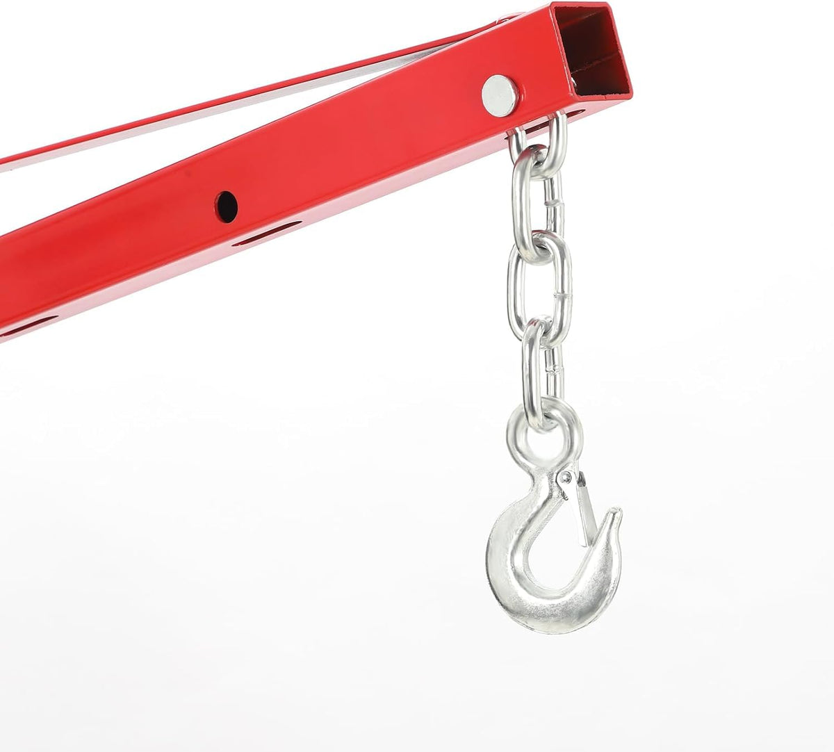 Hydraulic Pickup Truck Crane, 1000 Lbs Capacity, 360° Swivel, Red U635