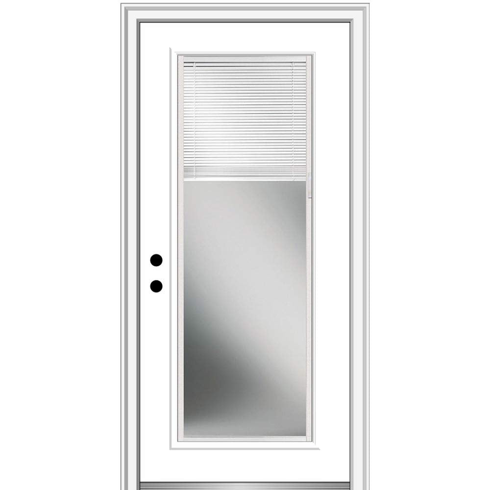 Steel Primed Right-Hand Inswing Full Lite Prehung Front Door 36" x 80" A864759