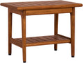 Teak Shower Bench with Shelf T118