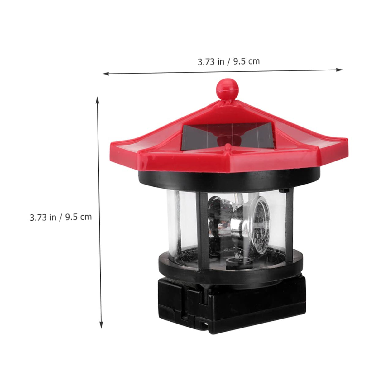 Solar Lighthouse Rotating Lamp Resin Garden Decorative Lights V532