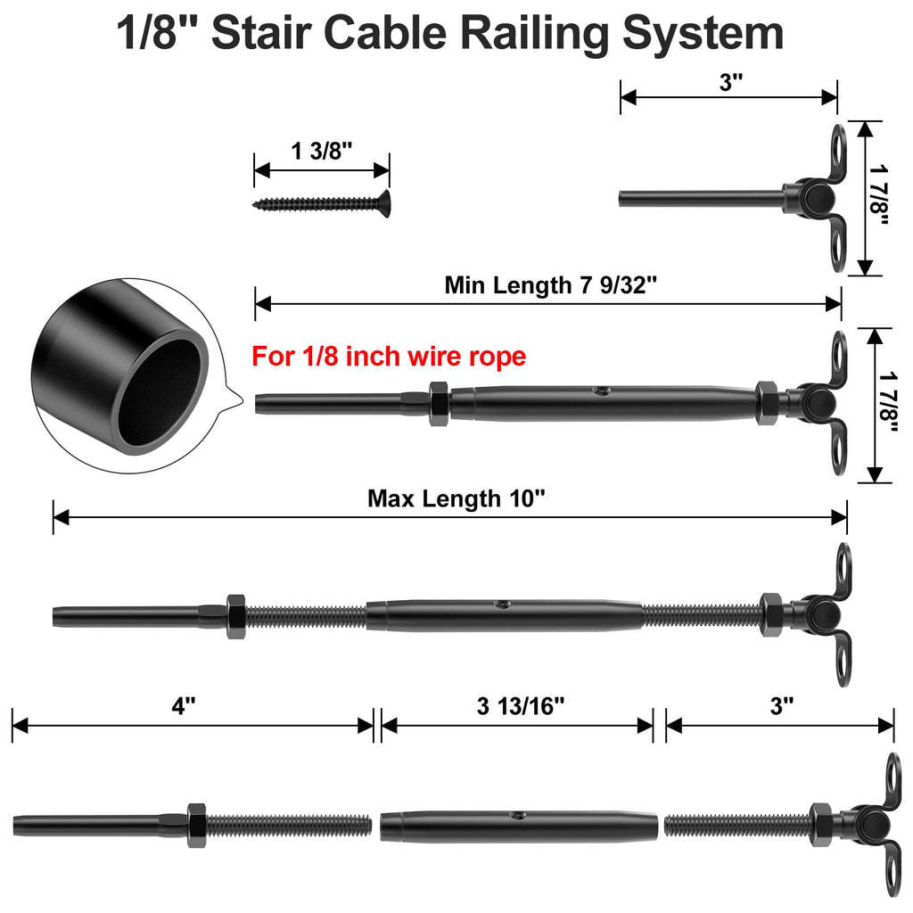 Black Cable Railing Kit K7601