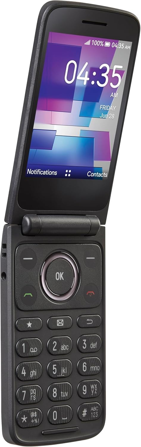 4G LTE Flip Phone 16GB Stone Gray G7422