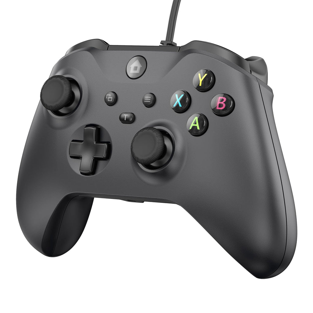 Wired Controller with 3.5mm Audio Jack Dual Vibration Black E4456