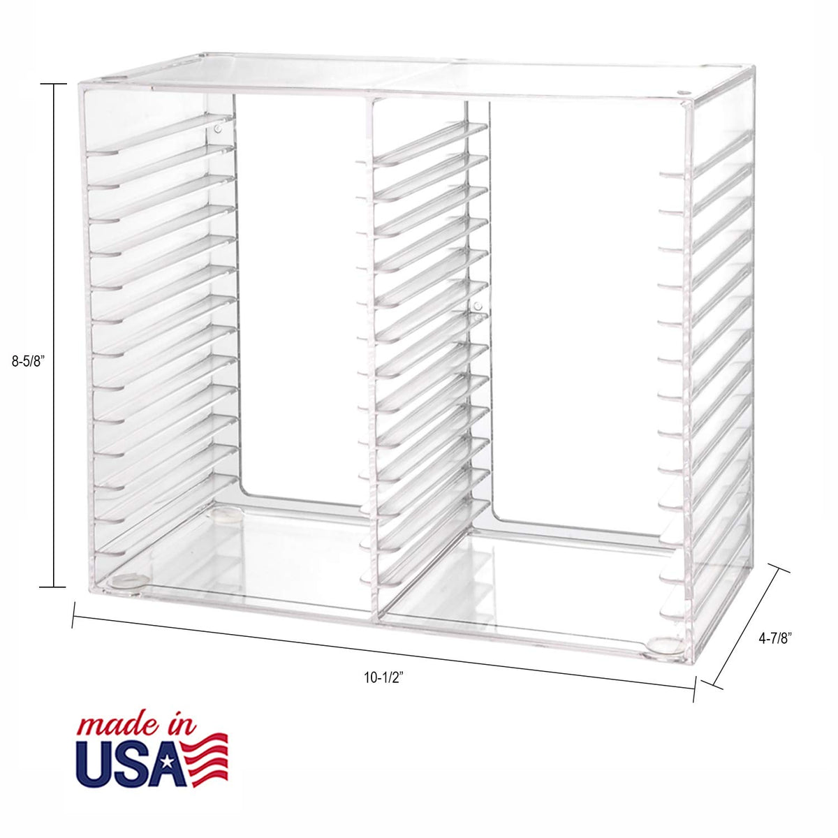 Clear Plastic CD Organizer with Rubber Feet L975028