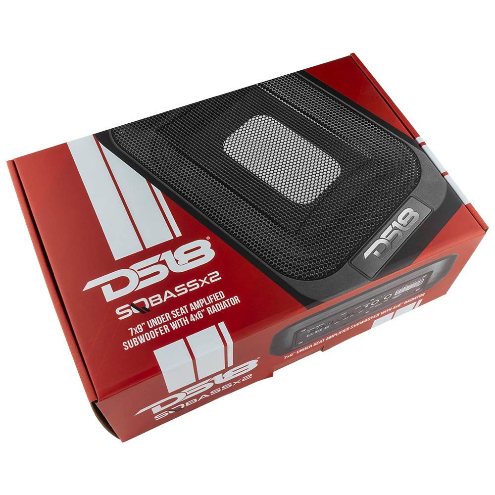 7x9 UnderSeat Slim Amplified Car Subwoofer with 4x6 Passive Radiator M451