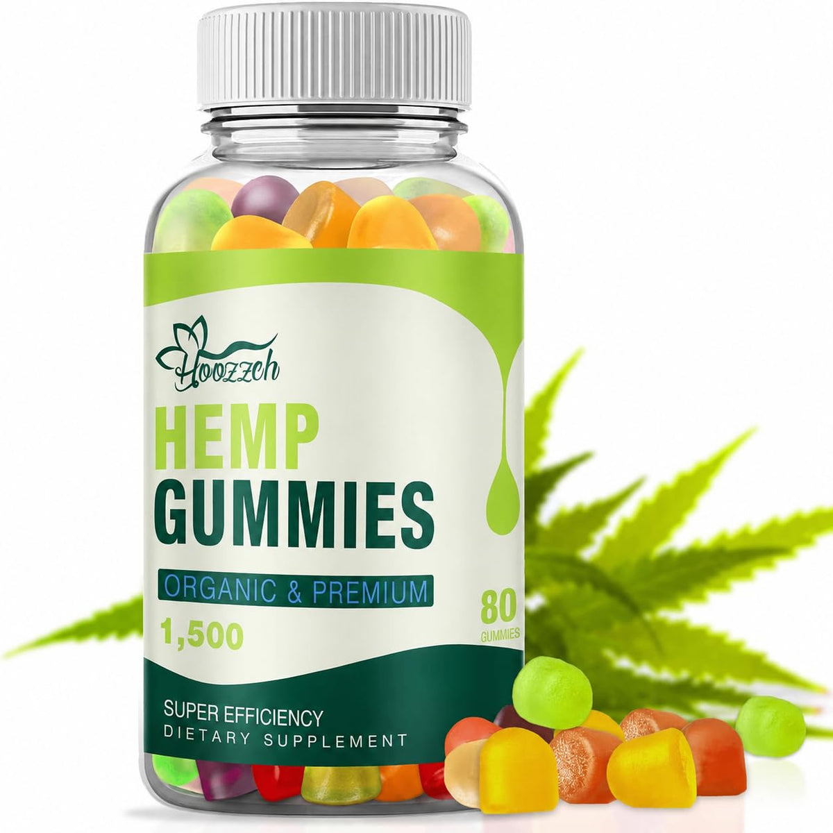 Hemp Gummies with Omega 3 6 9 Vegan Gluten Free C472925