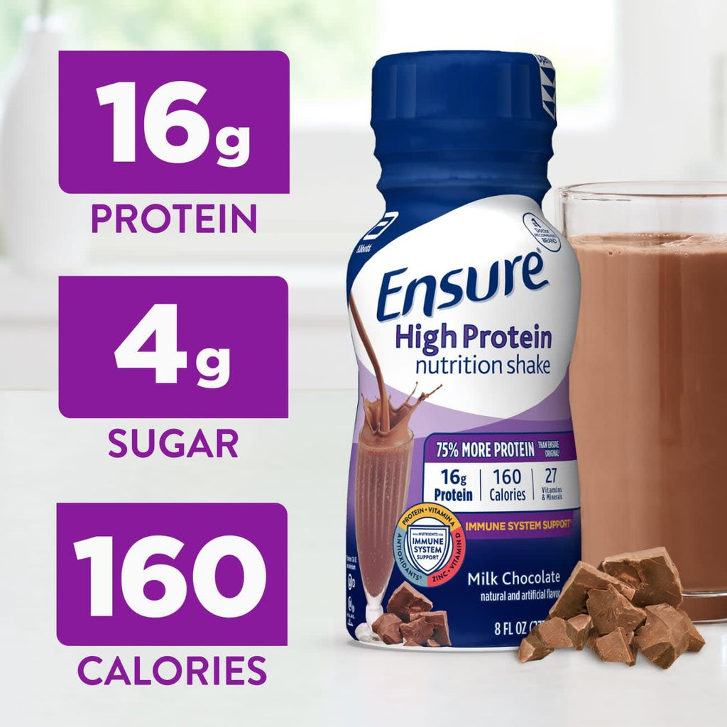 High Protein Milk Chocolate Nutrition Shake 16g Protein 24 Pack F7094