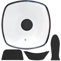 10.5" Vented Square Glass Lid W96172