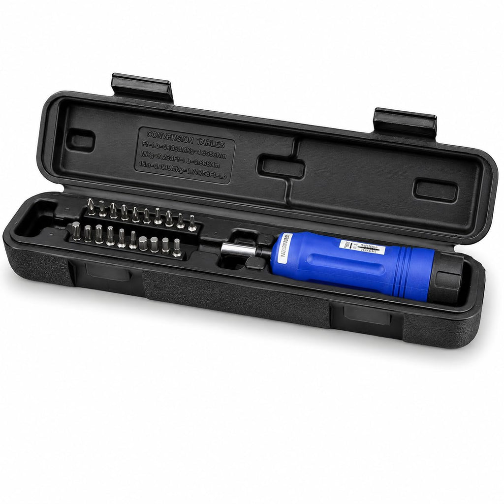 21-Piece Adjustable Torque Screwdriver Set 1/4-Inch Drive I23587