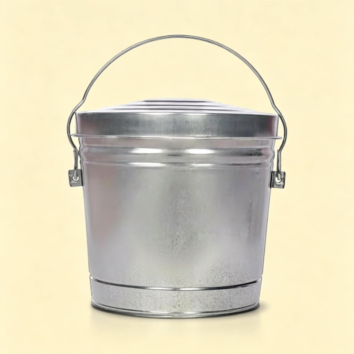 6 Gal Galvanized Steel Storage Can Locking Lid T510949