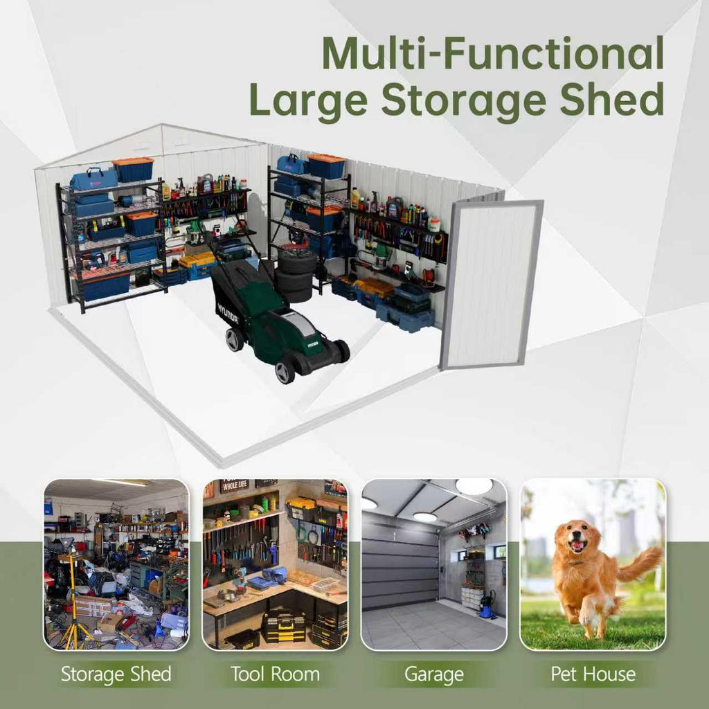 10x14 FT Outdoor Storage Shed J398
