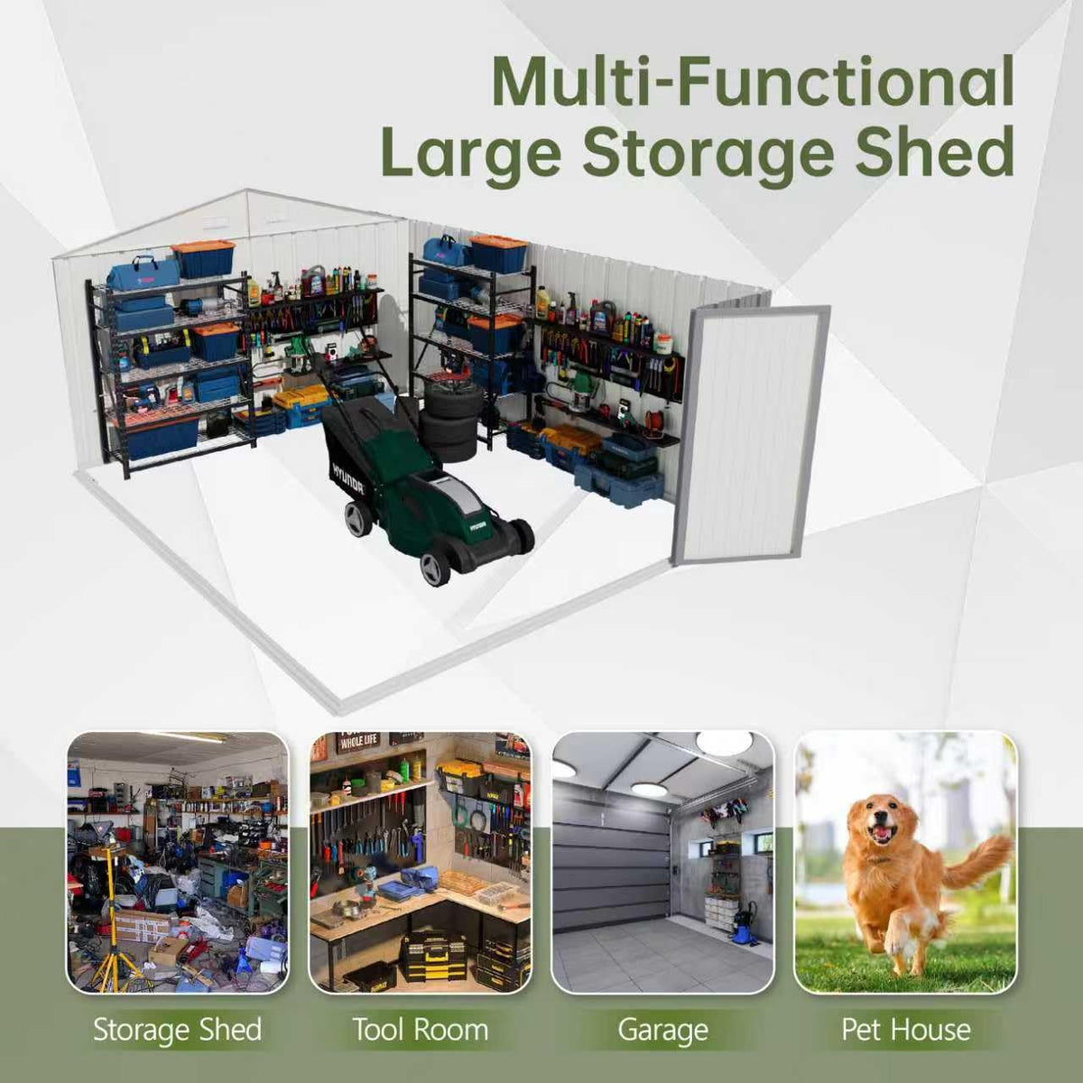 10x14 FT Outdoor Storage Shed J398