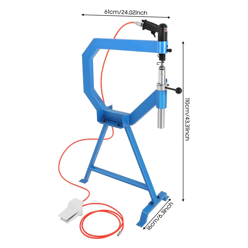 Pneumatic Planishing Hammer with Foot Pedal, 3 Anvil Sizes N9174