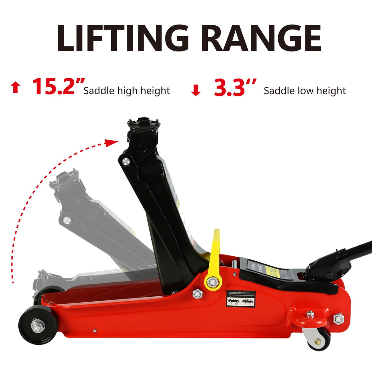2 Ton Low Profile Heavy Duty Steel Floor Jack P8035