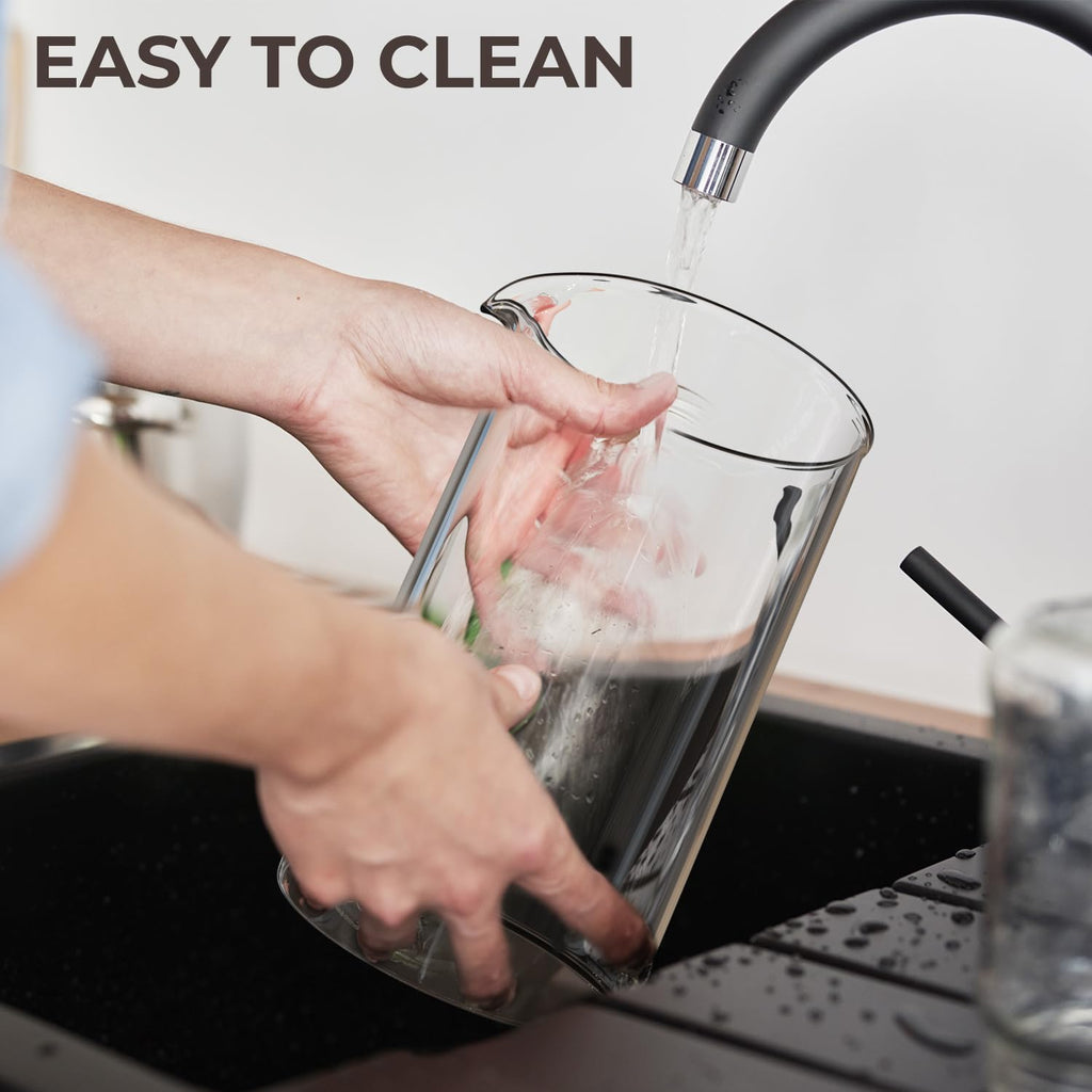 French Press Coffee Maker 34 oz Glass Stainless Steel H315469