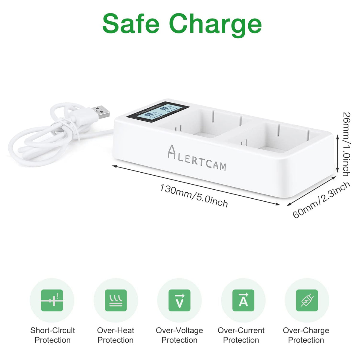 Battery Charger Station with Digital LED Screen Y217