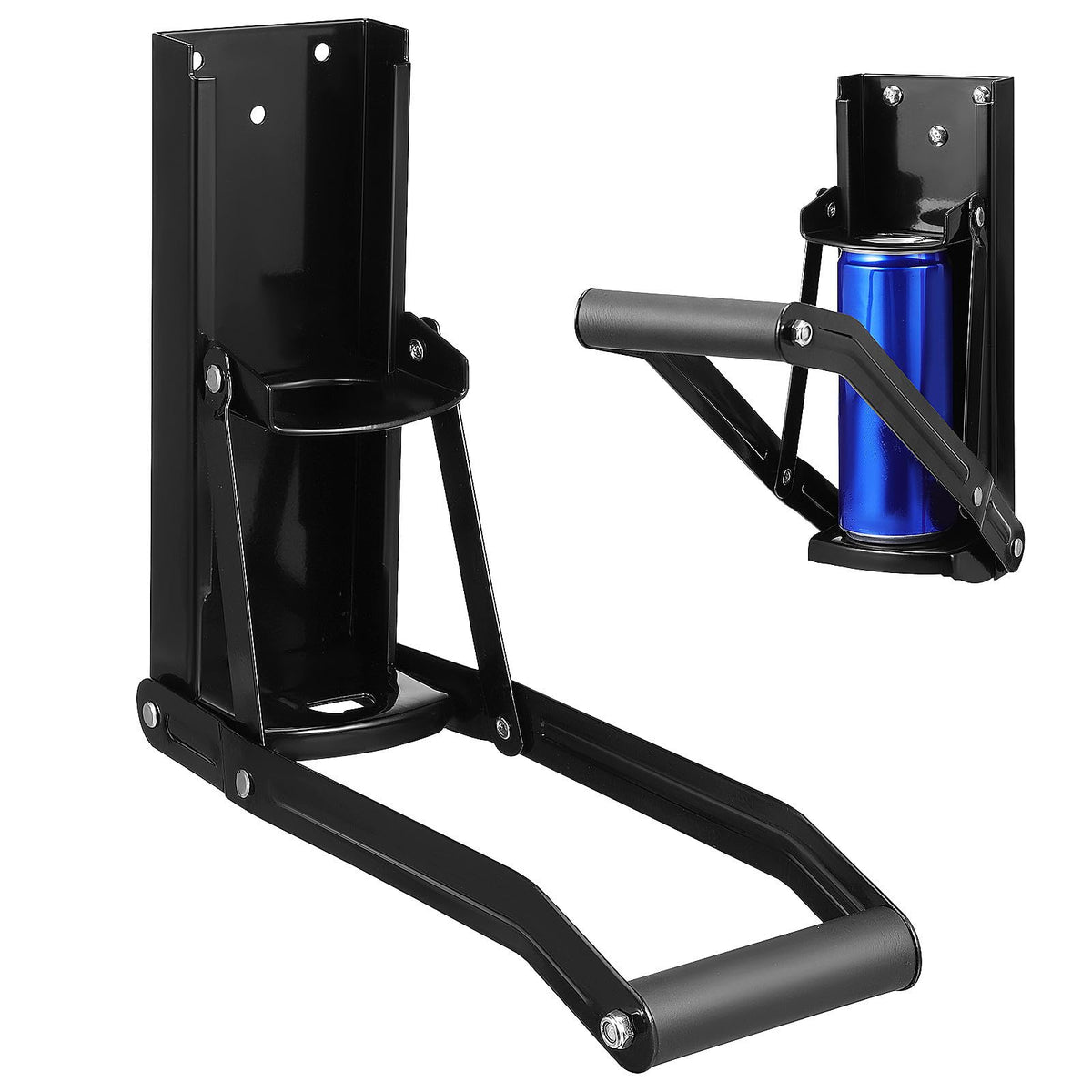 Wall Mounted Stainless Steel Can Crusher with Built in Opener B667
