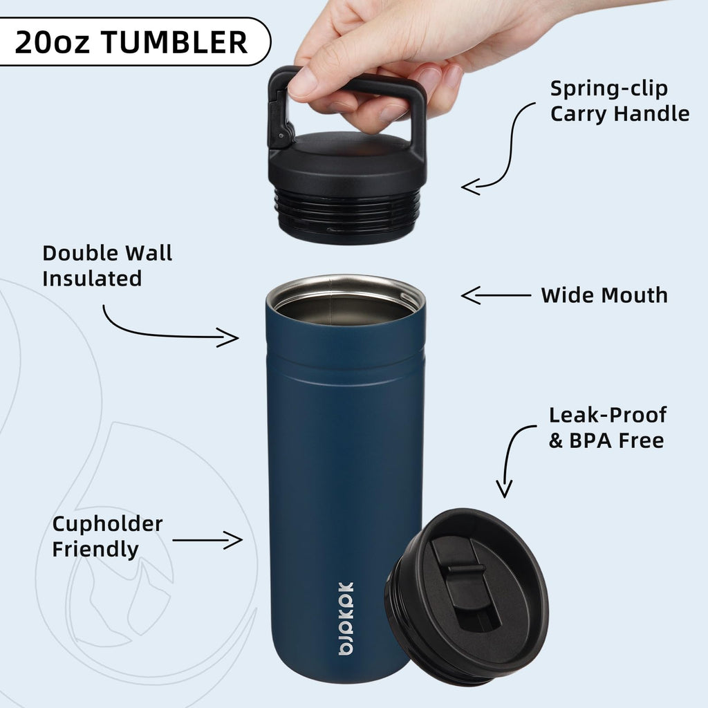 20 oz Insulated Stainless Steel Water Bottle I44083