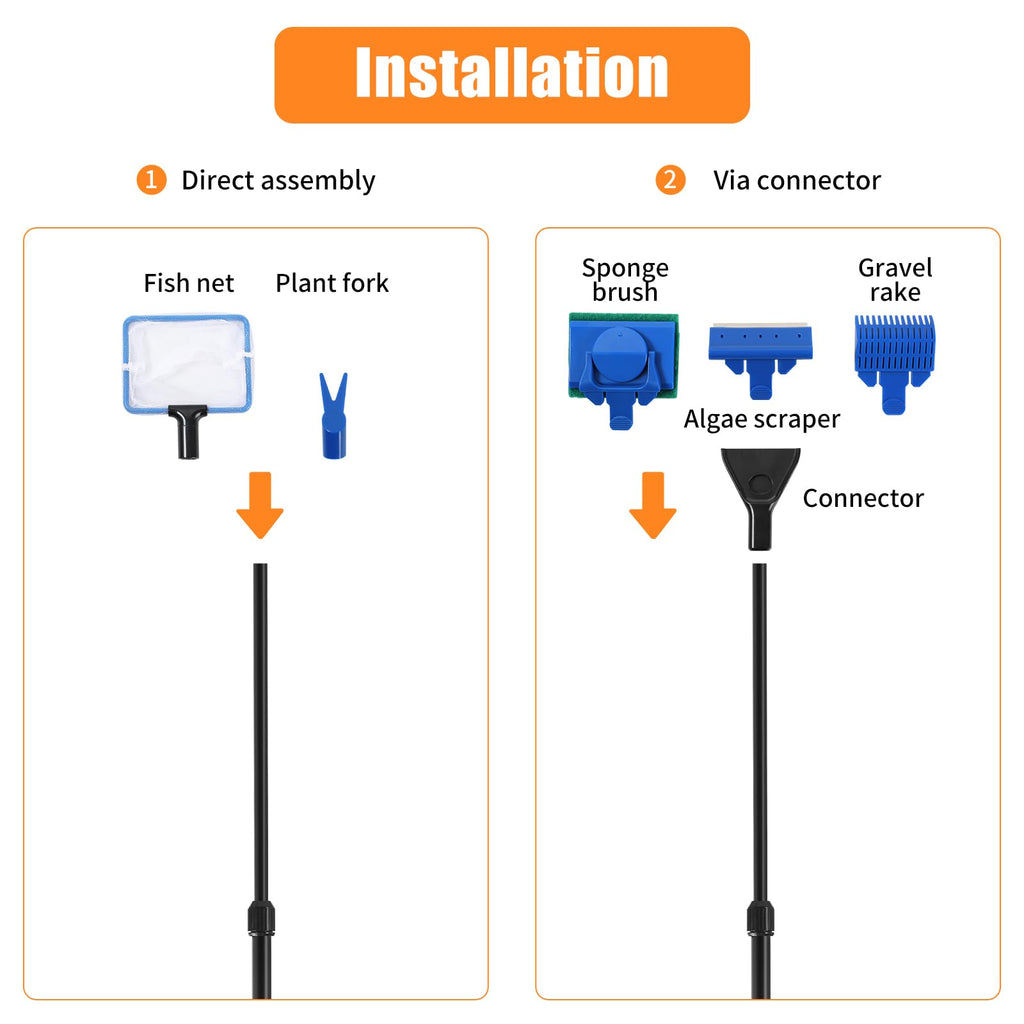 Aquarium Vacuum Siphon 5 in 1 Cleaning Set U787186