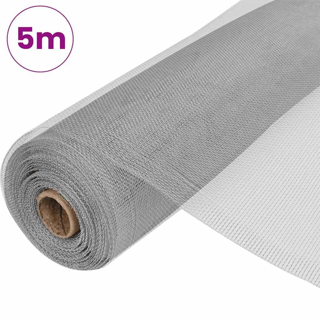 Aluminum Mesh Screen 39.4x196.9 in Silver W98775