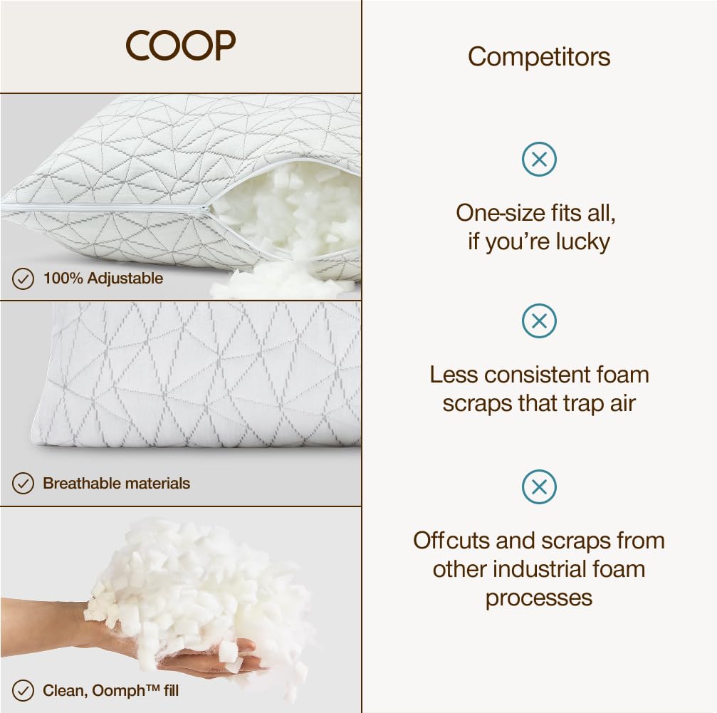 Queen Size Adjustable Memory Foam Pillow H858