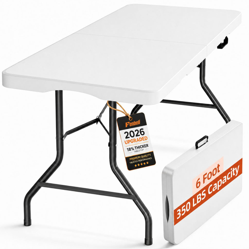 6FT Folding Table White D330