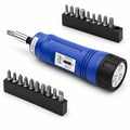 21-Piece Adjustable Torque Screwdriver Set 1/4-Inch Drive I23587