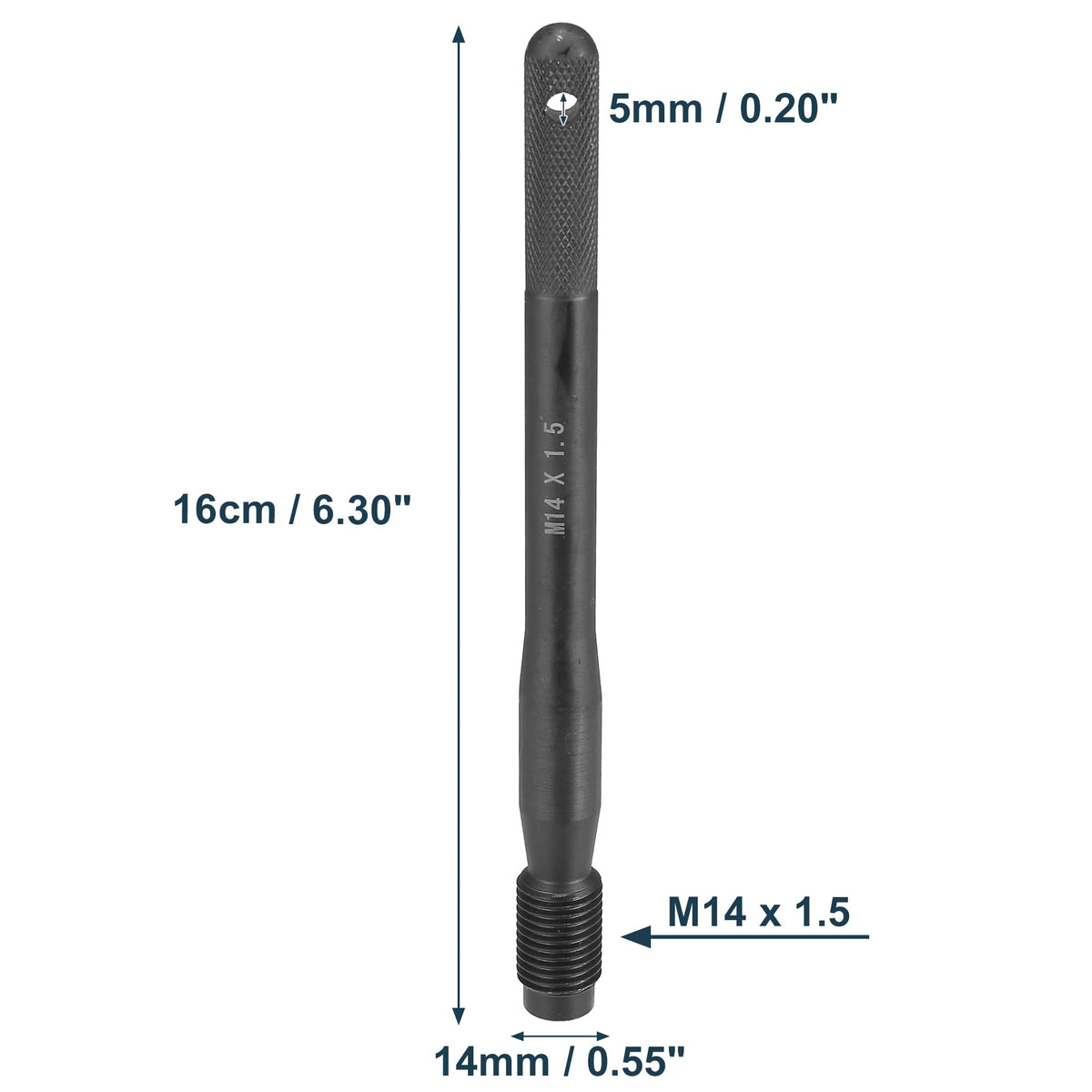 Black Carbon Steel Wheel Hangers Alignment Pin M14x1.5 Z389407