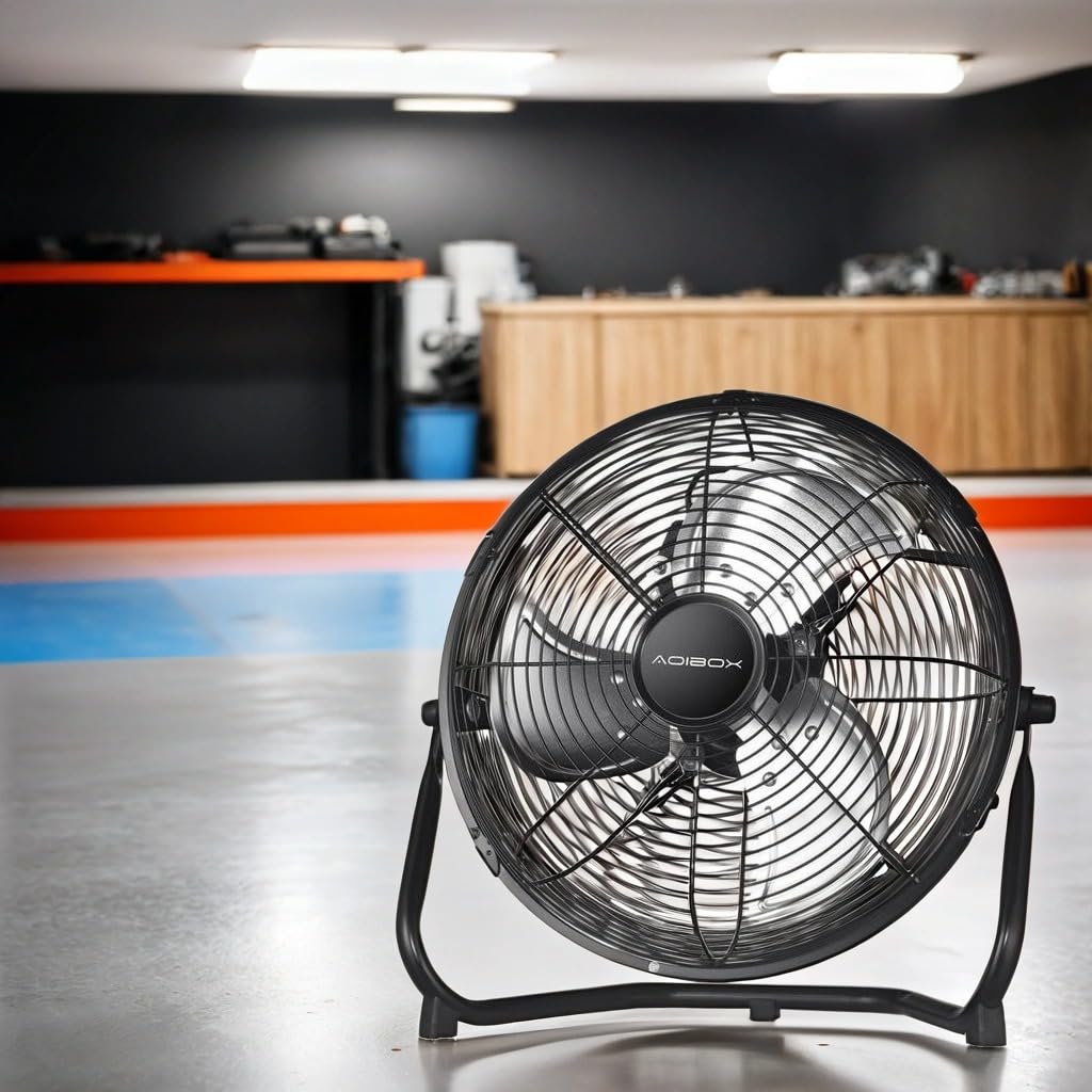 20 in. 3 Speed Metal Floor Fan with Tilting Head F197