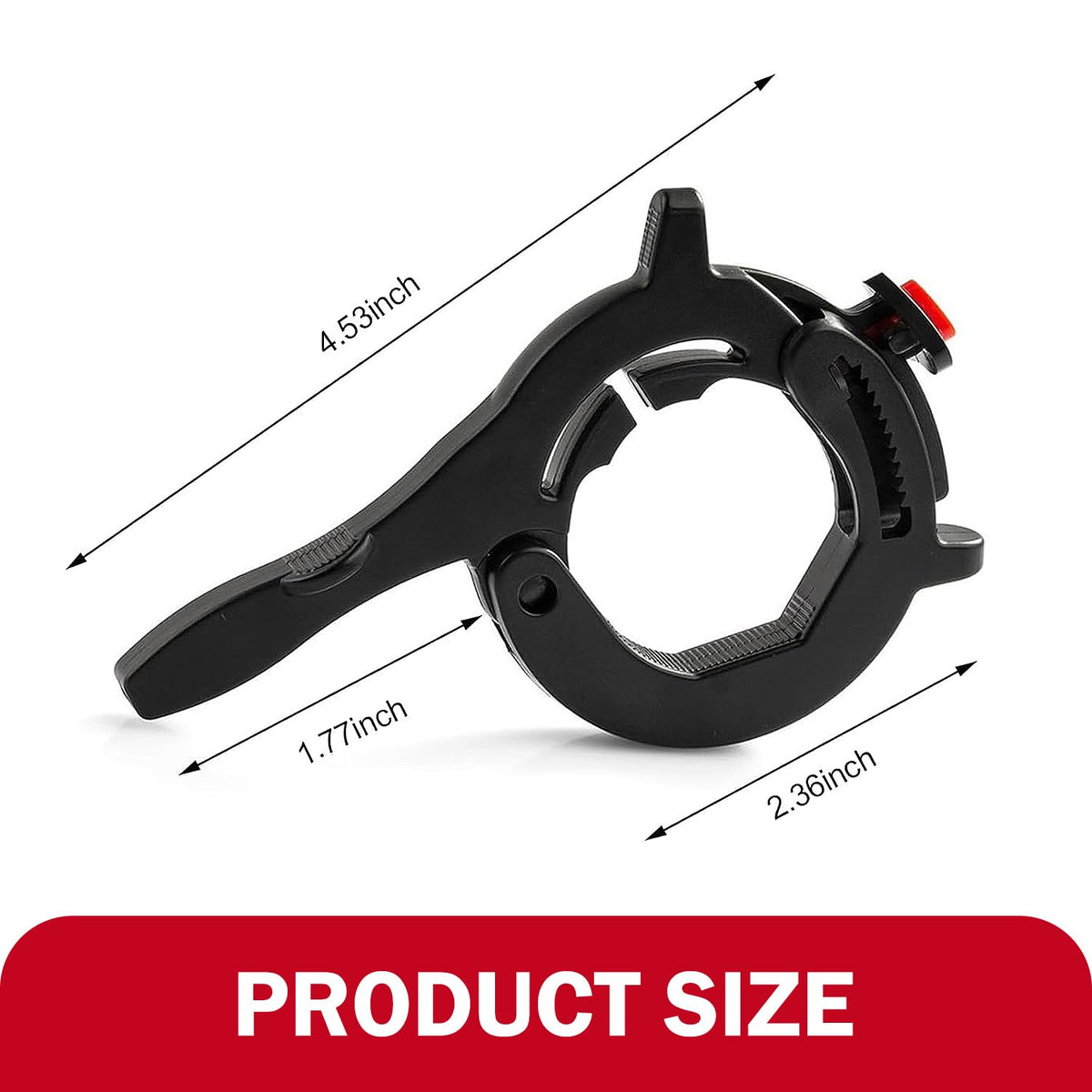 Motorcycle Throttle Cruise Control Assist Booster Anti-Slip Clamp (Black) L357232