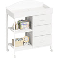 White 3 Drawer 2 Shelf Changing Table D384