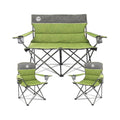 Green Folding Padded Camping Chair Set of 3 C274179