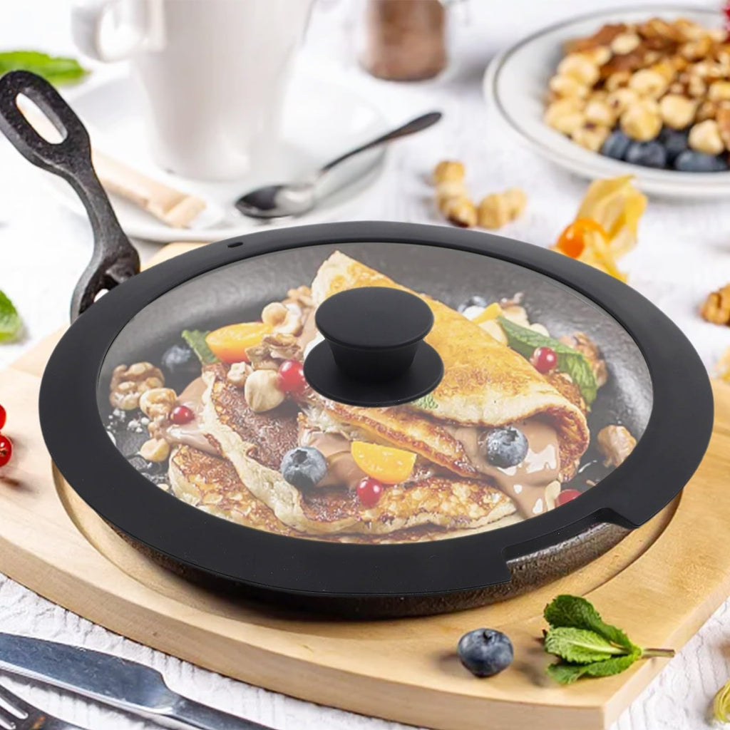 Silicone Pot Lid With Tempered Glass X5439