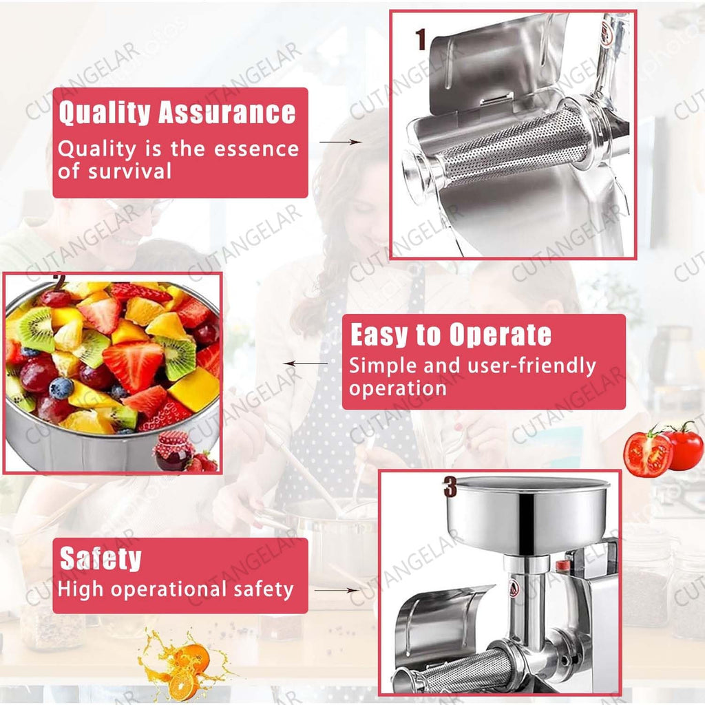 450W Stainless Steel Electric Tomato Strainer X573