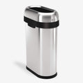 50 Liter Brushed Stainless Steel Open Top Trash Can T977183