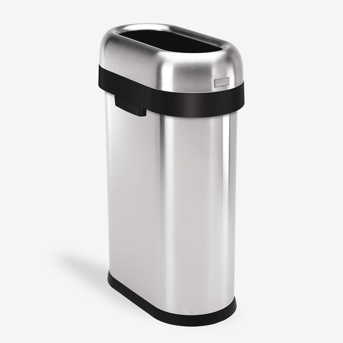 50 Liter Brushed Stainless Steel Open Top Trash Can T977183