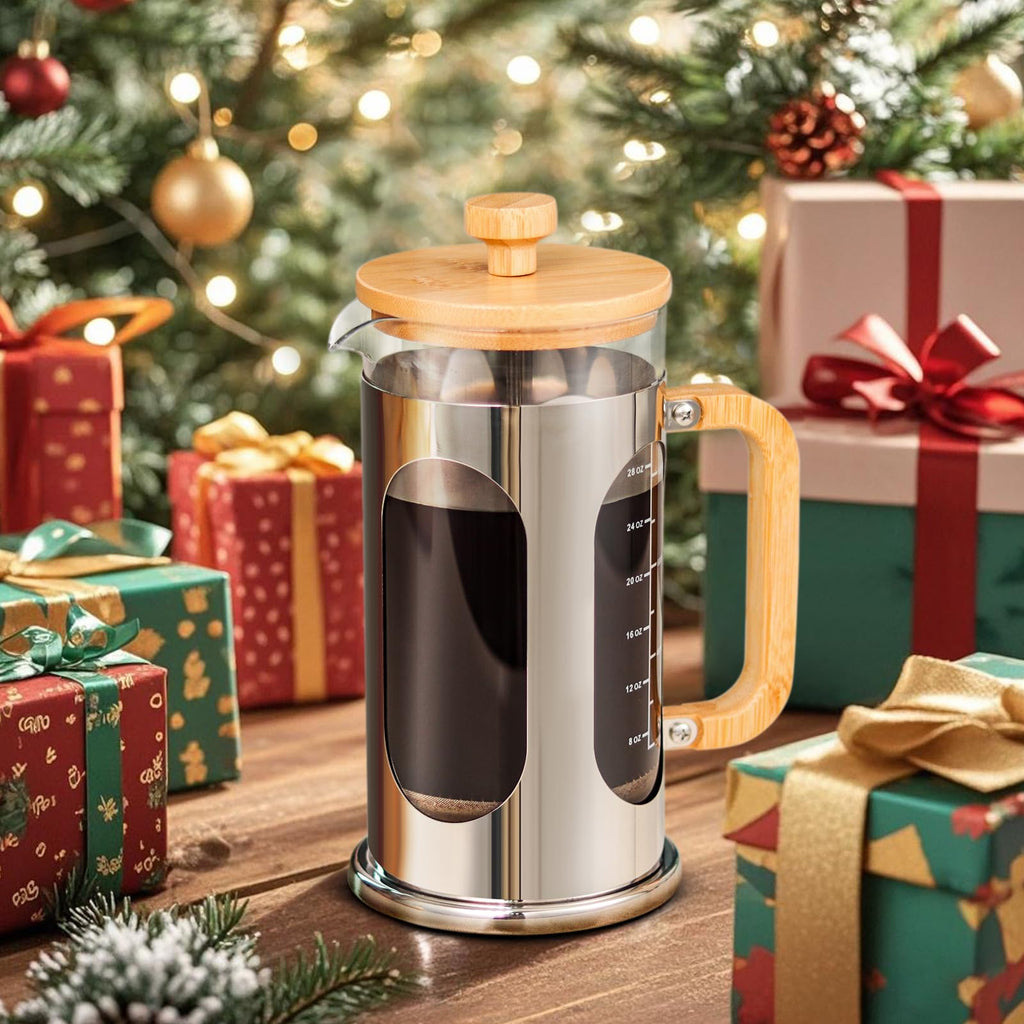 34 oz Borosilicate Glass French Press Coffee Maker E2716