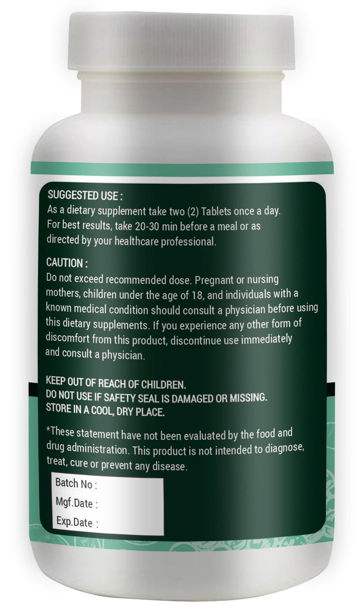 Moringa Tablets with Turmeric and Ginger, 300 Pills, 1000 Mg B573752