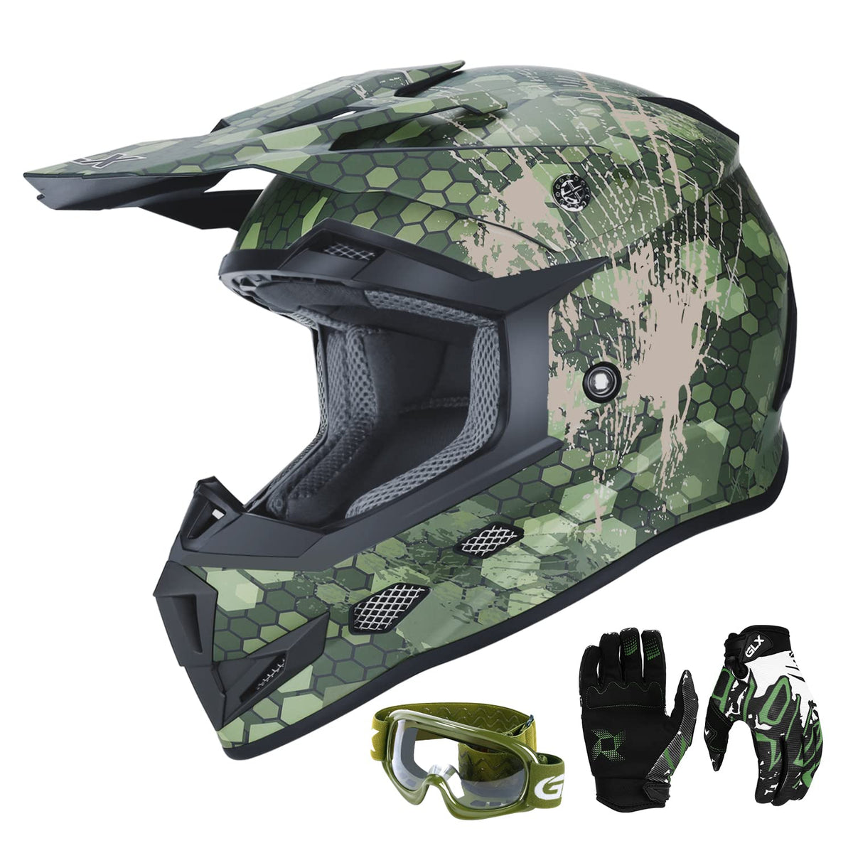 Youth ATV & Dirt Bike Helmet Combo Q9912