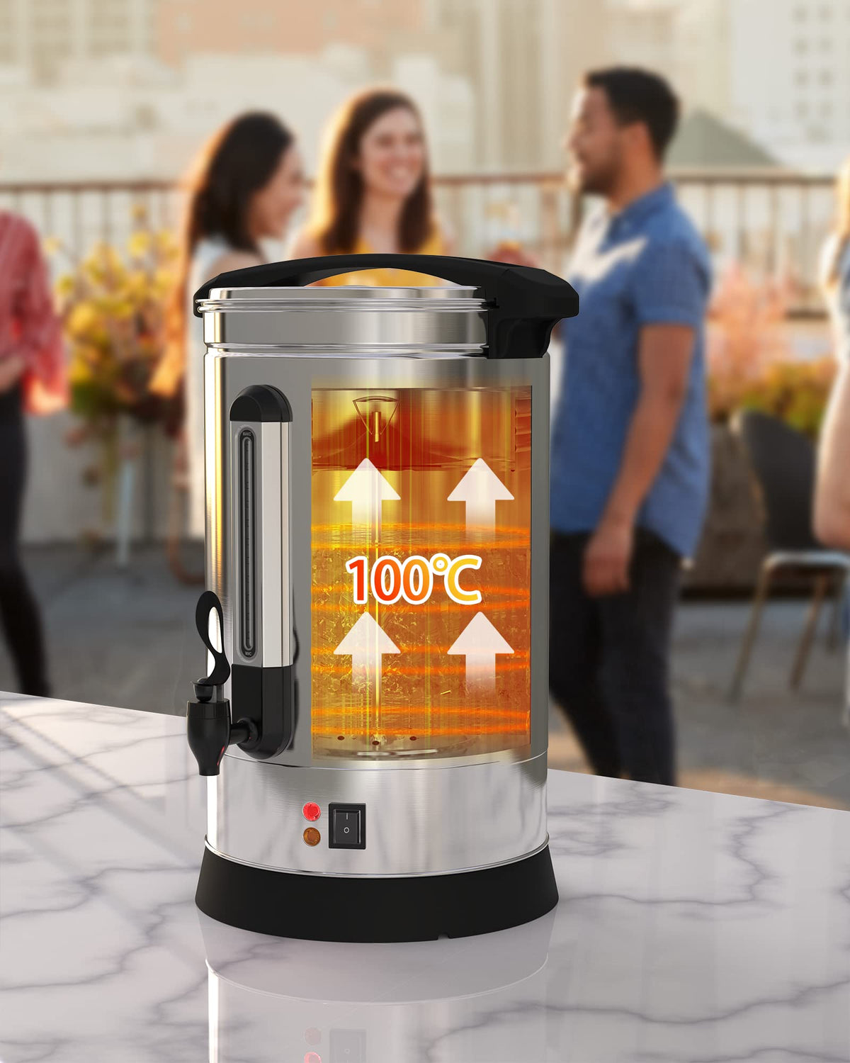 120 Cup Stainless Steel Electric Coffee Urn G29747