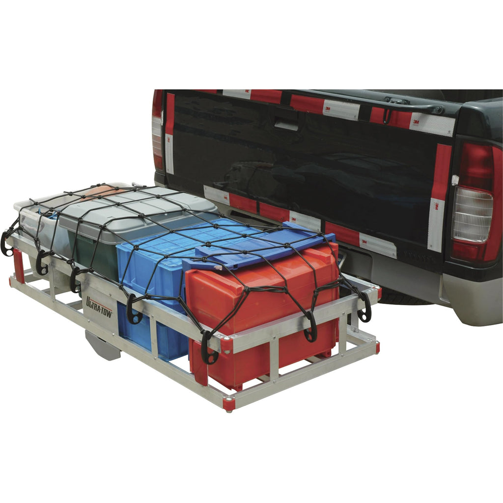 Aluminum Hitch Cargo Carrier 500-Lb Capacity Silver C370
