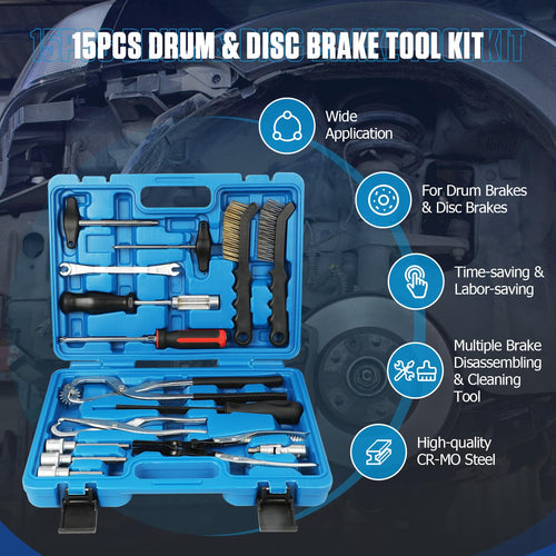 15 Pc Brake Drum Tool Kit E431141