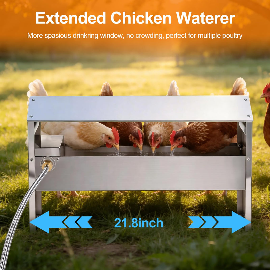 22'' Stainless Steel Automatic Chicken Waterer U489579