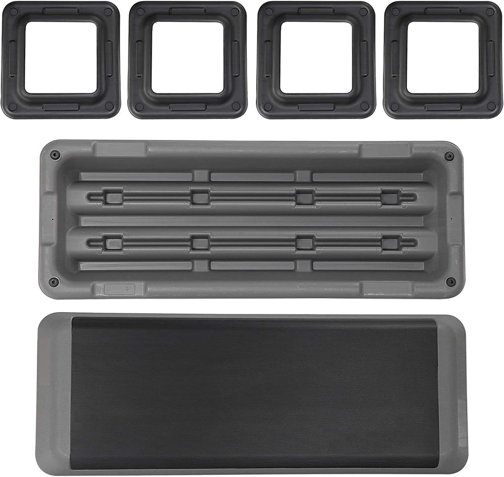 43" Adjustable Exercise Aerobic Step Platform with 4 Removable Risers Z3736